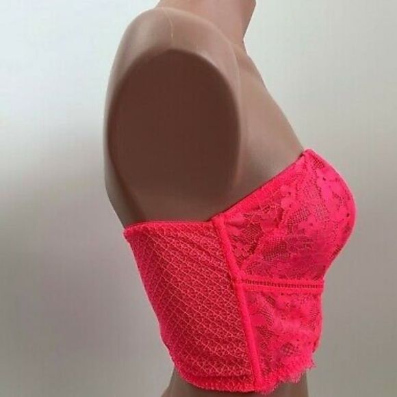 ❤️🖤♥️ 3 in 1- New! Victorias Secret PINK Lace Top Limited Edition - Picture 4 of 11